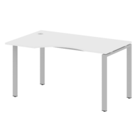Стол METALL SYSTEM криволинейный левый на П-образном м/к БП.СА-2 Л  1400*900*750 мм